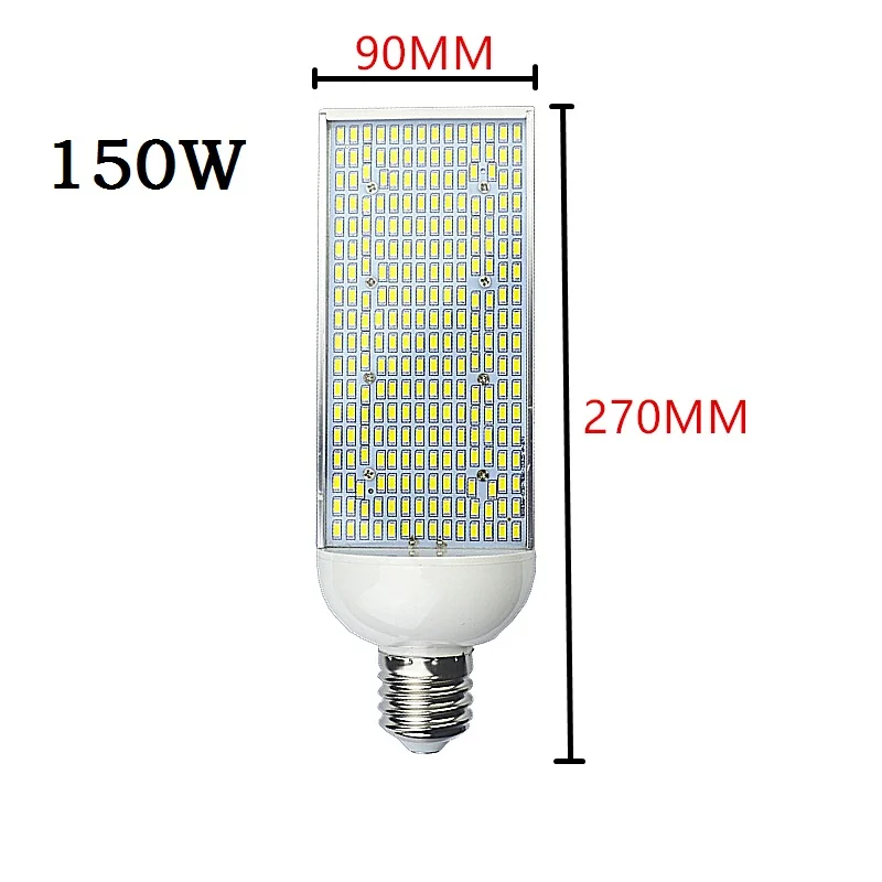 Imagem -04 - Lâmpadas de Milho Led E40 E39 Lâmpada Rua 70w 100 150 Branco Quente Frio Alta Baía Iluminação Fora Estacionamento Pólos Luzes Lampada E27 E26