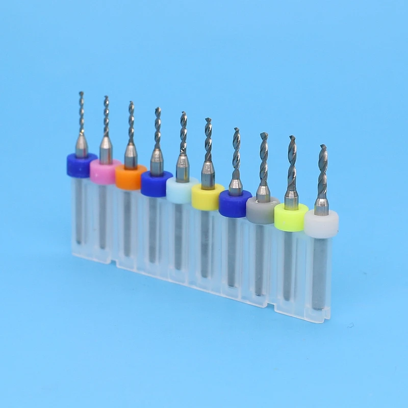 Tungsten carbide pcb drill bits micro 10pcs 1.1-2.0mm CNC router woodworking. Metal drill ,Printed circuit board drilling tool