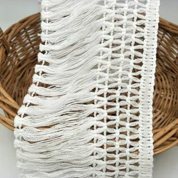 2 Yards 10 cm Wide Cotton Tassel Fringe Curtain Home Textile Decoration Cotton  Lace Ribbon lace fabric Garment 5BB5466