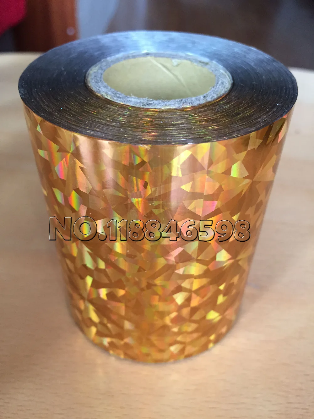 Holographic Foil Hot Stamping for Paper or Plastic 16cm x120m/Roll Shattered Glass Gold Silver Red Blue Four Colors