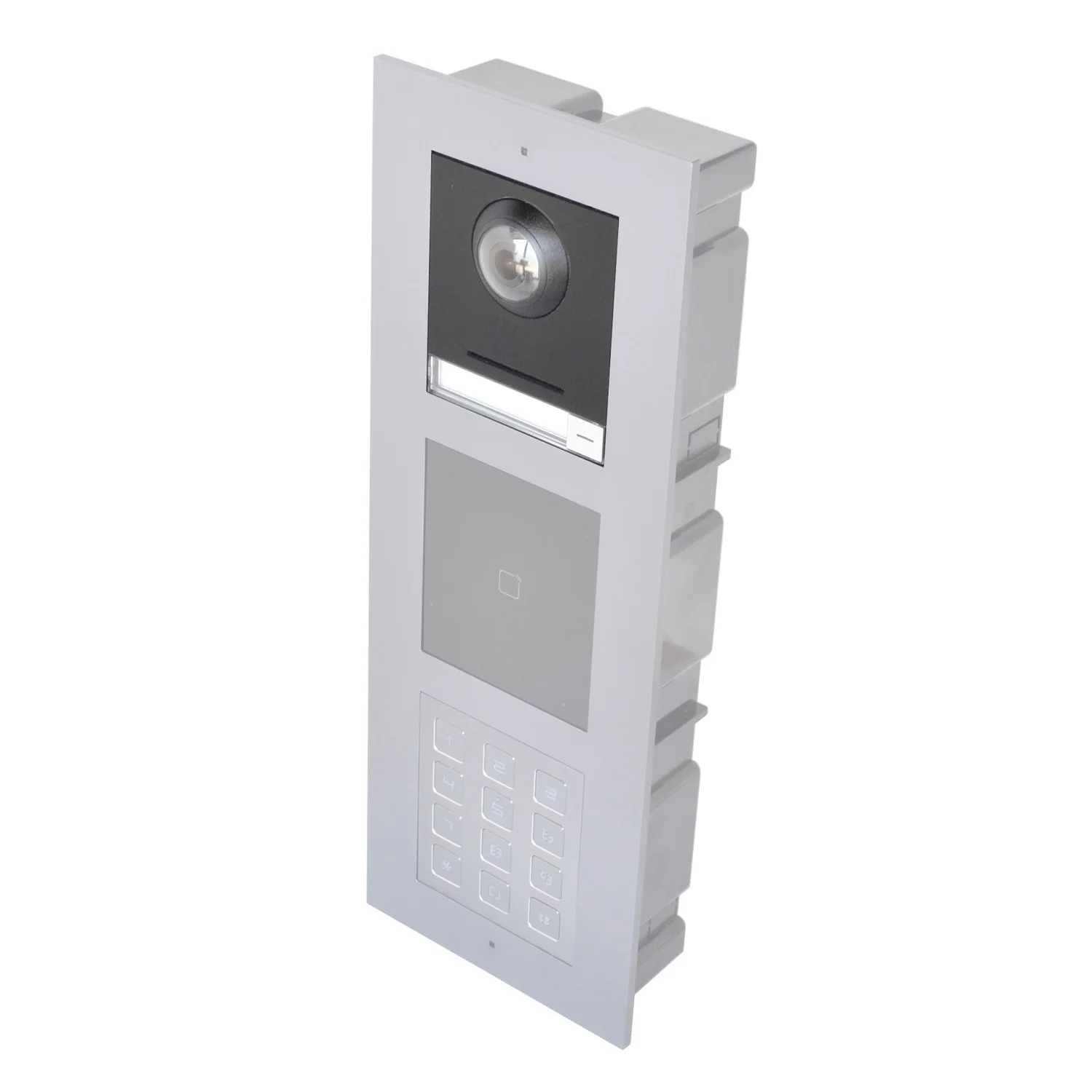 Hikvision Original Türklingel, DS-KD8003-IME1(B), mehrsprachige 802.3af POE Villa IP-Modul-Türklingel, Passwort-Tastatur-Code-Entsperrung – Detail 9
