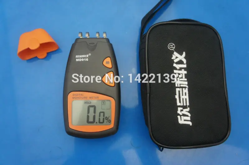 MD916 Portable Digital 4 Pins Paper Moisture Meter Tester 2%-40%