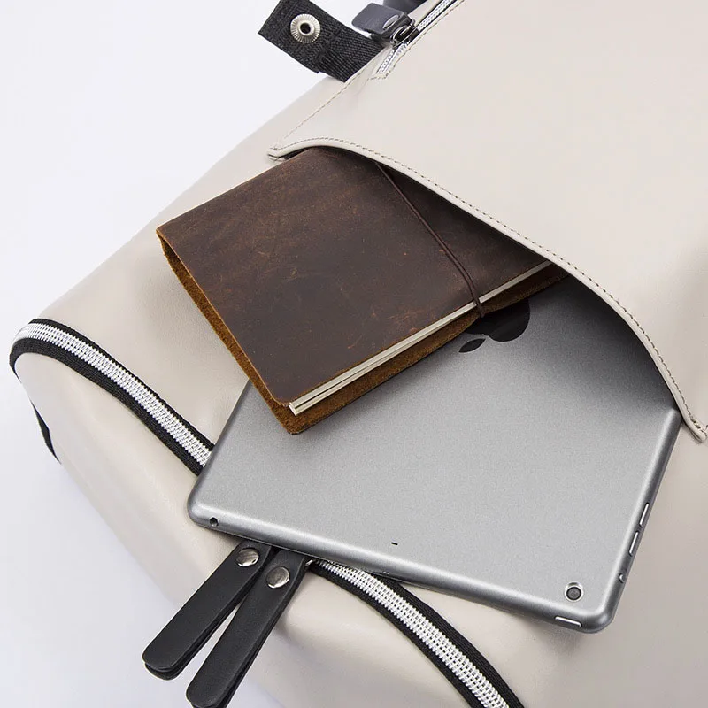 Sac à dos en cuir PU pour hommes, avec chargeur USB, pour ordinateur portable, imperméable, multicolore, à la mode, décontracté, de qualité