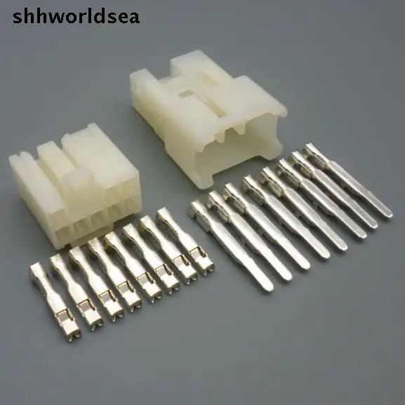 

shhworldsea 5/30/100sets 2.3mm 12p male female kit auto wire housing connector 7122-1210 7123-1210