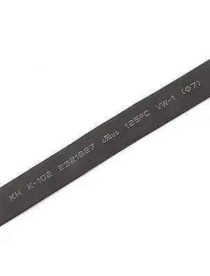 Black 7mm Dia 2:1 Polyolefin Heat Shrink Tubing Shrinkable Tube 20M 65.6Ft