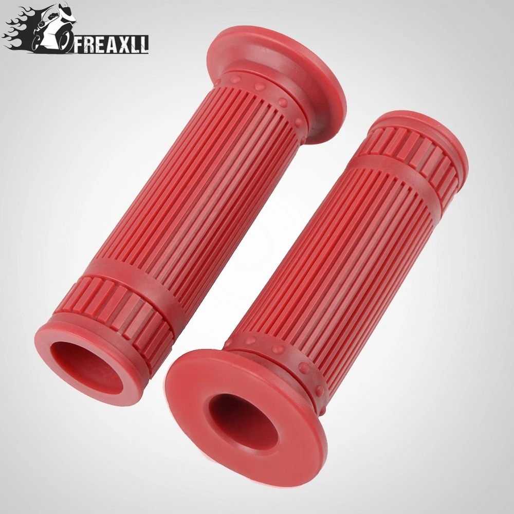 Universal 25/28MM 22/24MM Retro Rubber Handlebar Hand Grip For Honda Yamaha Suzuki Kawasaki