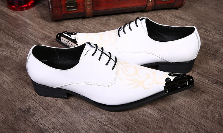 

Mens shoes high heels white pointed toe dress shoes alligator shoes for men patent leather formal shoes loafers mocassin homme