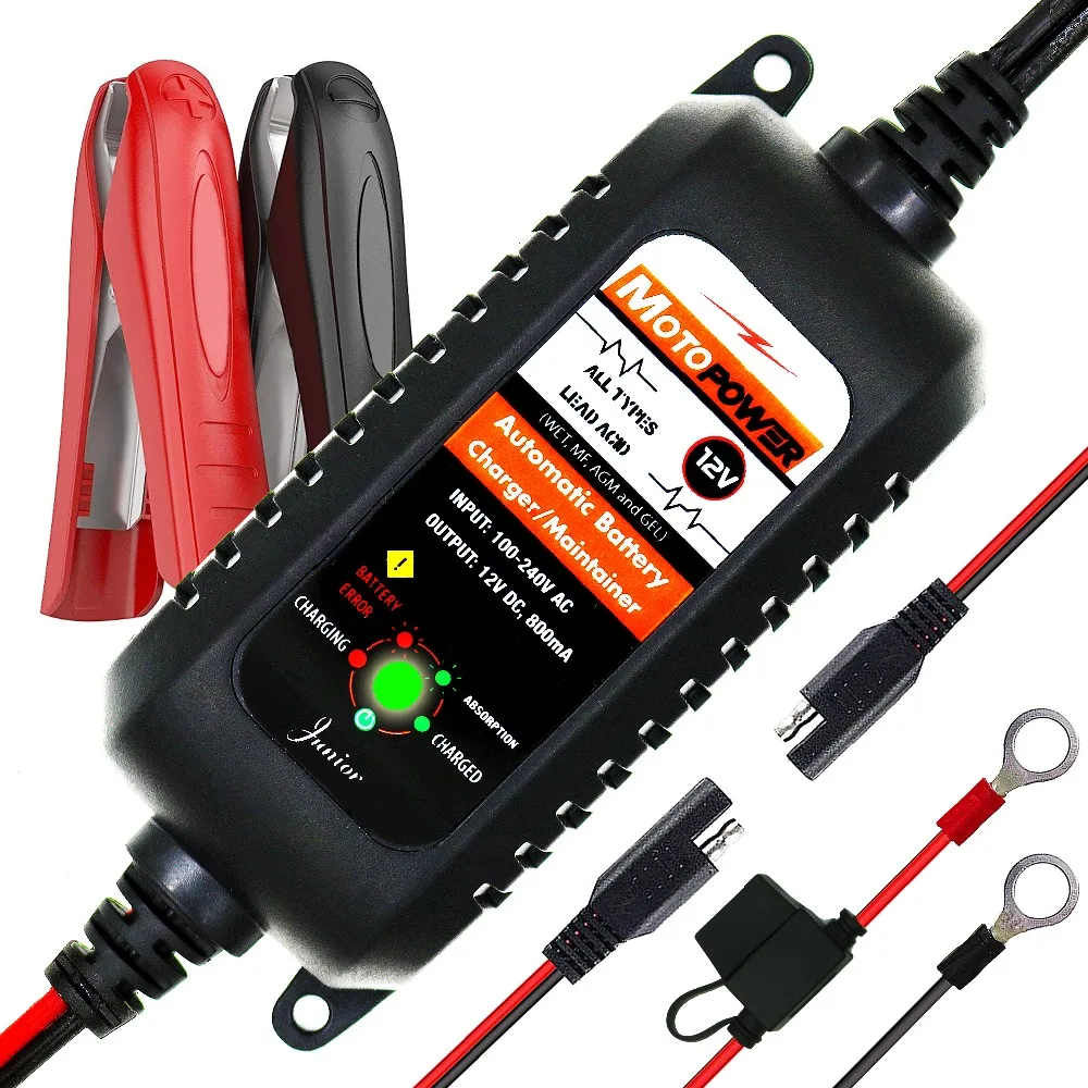 12V 800mA automatischer Smart Car Motorrad Batterieladegerät Betreuer – Detail 12