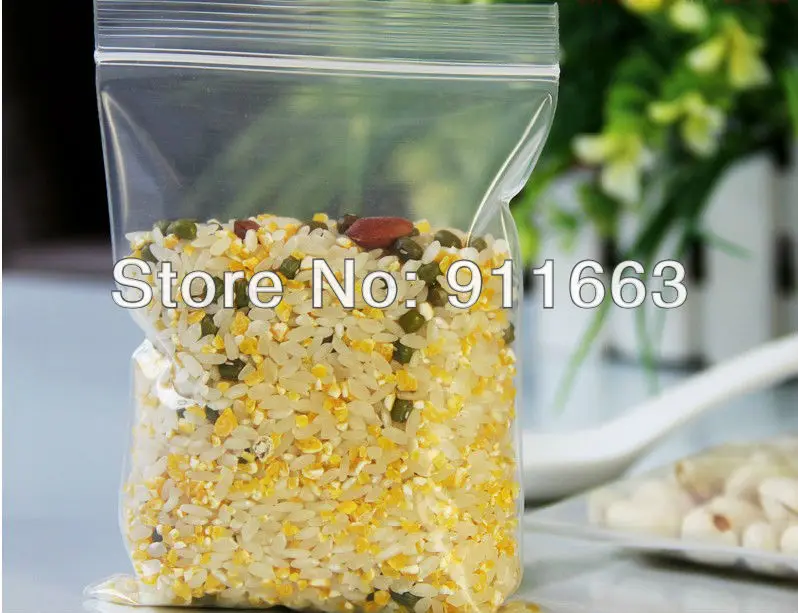 8cm*12cm,100pcs/lot,Self -Sealed Plastic Bags,Valve Bag,Ziplock Bag,reclosable bag,Food Packing, Fruit Packing,Grain Packaging