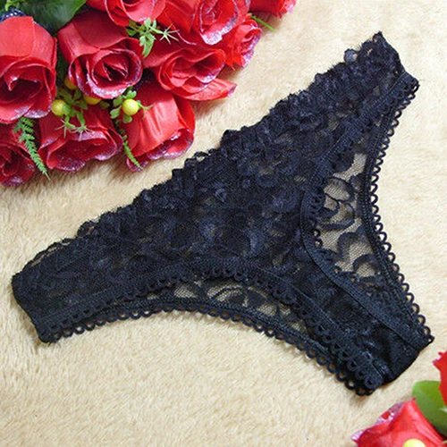 

2016 New arrival! Women Sexy Lace Hollow V-string Briefs Panty Thongs G-string Lingerie Underwear