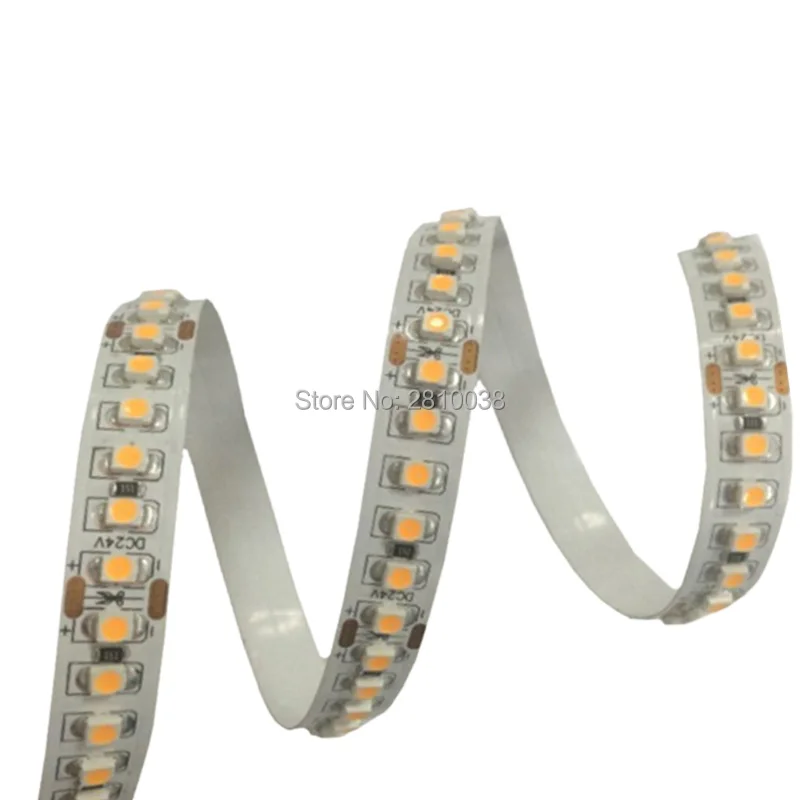 100M/Lot Top CRI 90+ 2835 led strip non waterproof DC24V 180leds/M led light strip 24W/M led ribbon 10mm wide led tape light