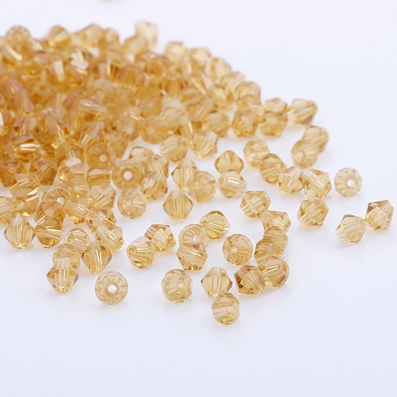 4mm 1000pcs/lot Bicone 5301 Austrian crystals beads Loose Spacer Bead for DIY Jewelry Making U pick  Colour