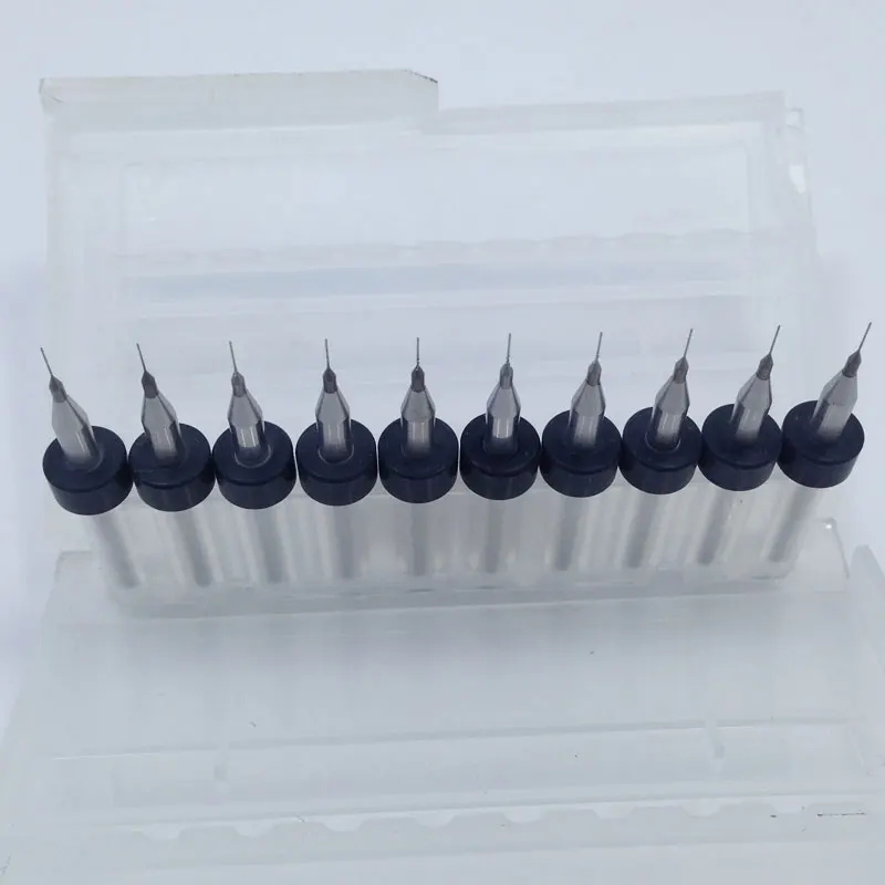 10pcs 0.2mm PCB mini drill Bit tungsten steel carbide for print circuit board cnc Bits Machine Woodworking Tool