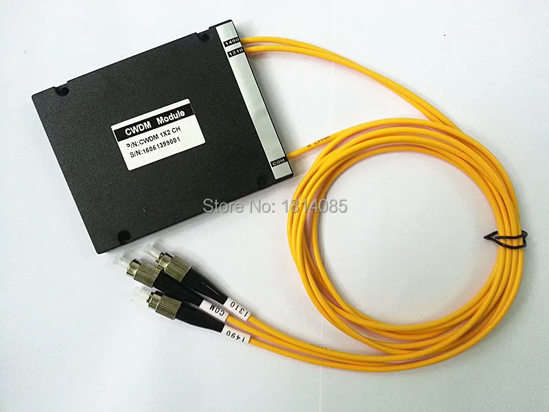 Fiber Optic 2 Channel CWDM Mux Demux Module 1310-1490nm with FC/UPC Connector