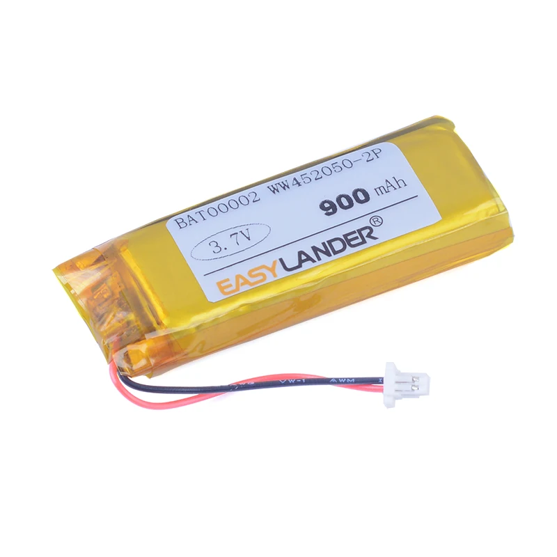 3.7V 900mAh LIP451949-2P  WW452050-2P   li-Polymer Battery For Cardo Scala Rider G4 G9 G9x earphone ZN452050PC-1S2P SHO-1