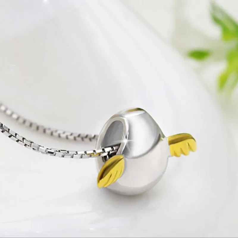 New Fashion Wholesale Creative Exquisite 925 Sterling Silver Jewelry Angel Egg Popular Female Pendant Necklaces  XL083