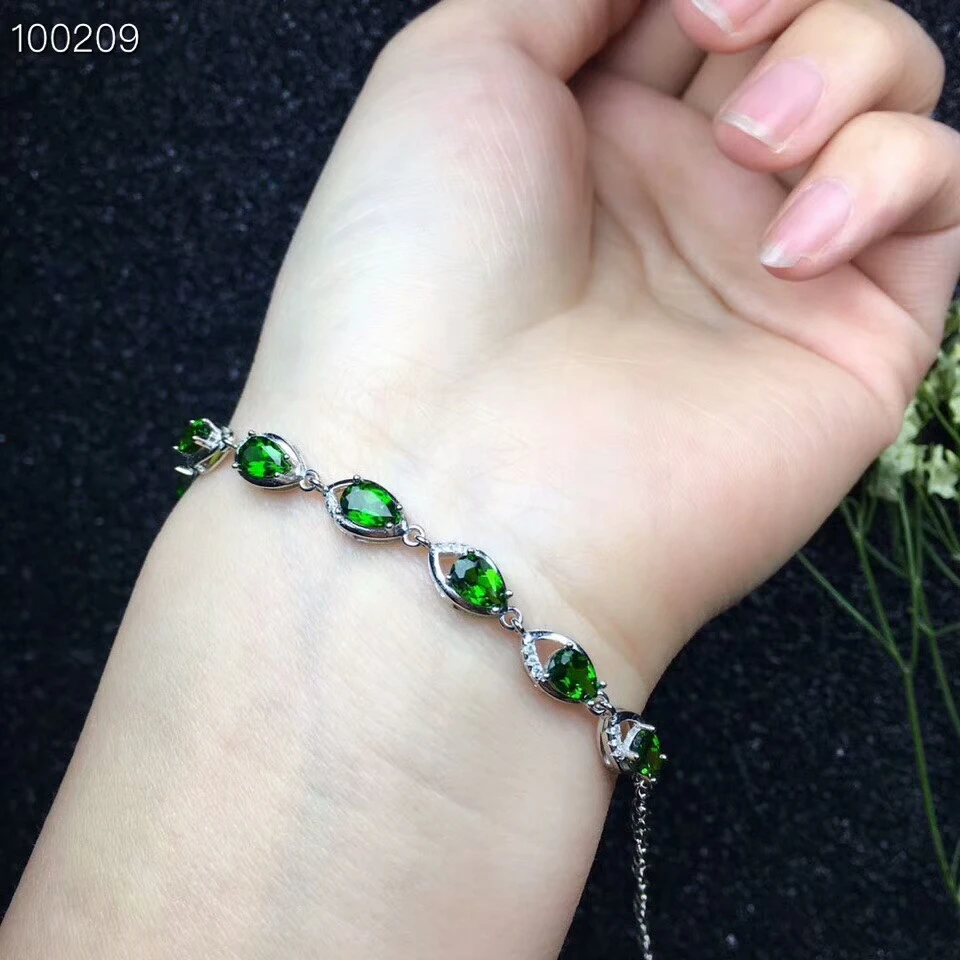 KJJEAXCMY fine jewelry 925 pure silver mosaic natural snowflake lady chain bracelet snow support test