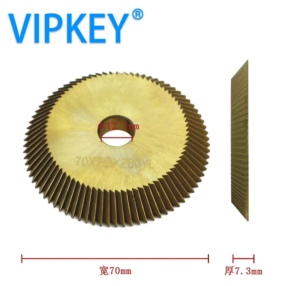 

100E1 key cutting machine saw blade 12.7*70*7.3mm key cutter for WENXING100E1 100F 100G and ML100E1 key cope machine spare parts