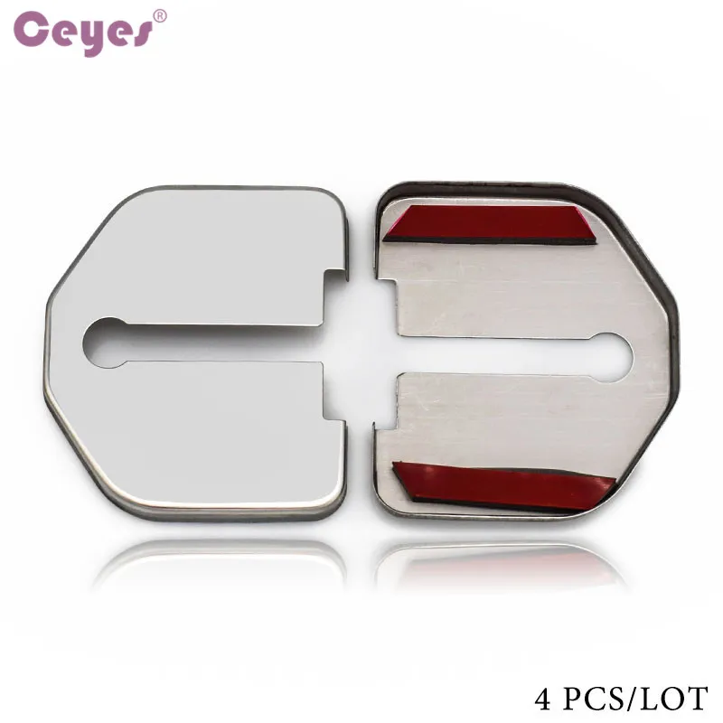 Ceyes Car Styling Auto Emblems Door Lock Covers Case For  Ford Focus 3 MK3 Fiesta Mondeo Fusion Car-Styling Car Accessories 4pcs