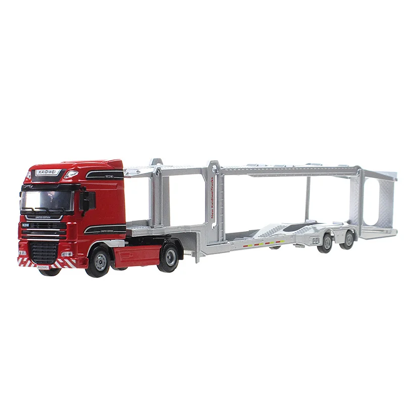 KAIDIWEI Alloy Truck trailer Engineering vehicle simulation kids children's toy model christmas new year gift collection 1:50