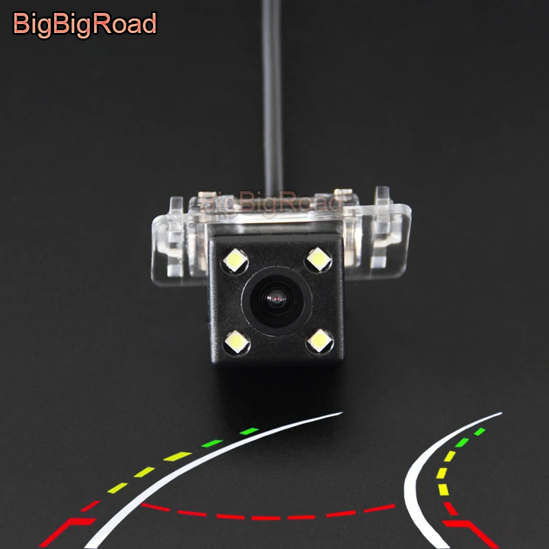 BigBigRoad Car Intelligent Dynamic Trajectory Tracks Rear View CCD Backup Camera For Toyota Camry 2002 2003 2004 2006 2007 2008