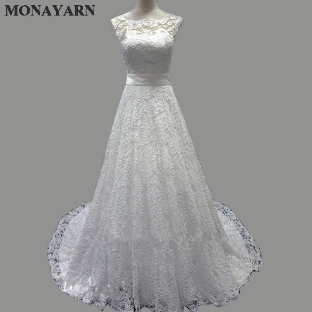 

Free shipping 2017 New White/Ivory Lace Bridal Gown Wedding Dress Custom Size:6/8/10/12/14/16/18/20