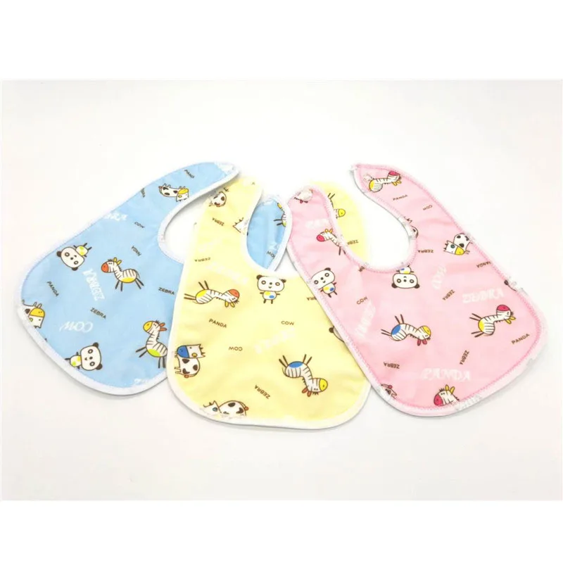 1pc Baby Bibs Bandana Waterproof 100% cotton Free delivery of disposable products towel cartoon Boys Girls accessories clothing