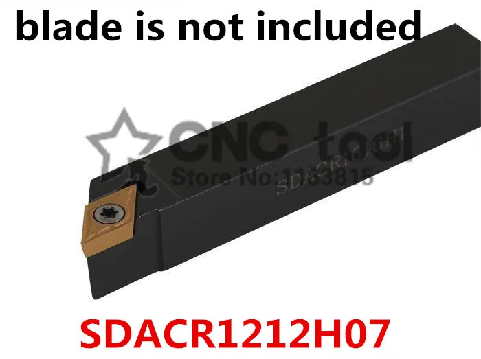 SDACR1212H07/ SDACL1212H07 12*12mm Metal Lathe Cutting Tools Lathe CNC Machine Turning Tools External Turning Tool Holder S-Type
