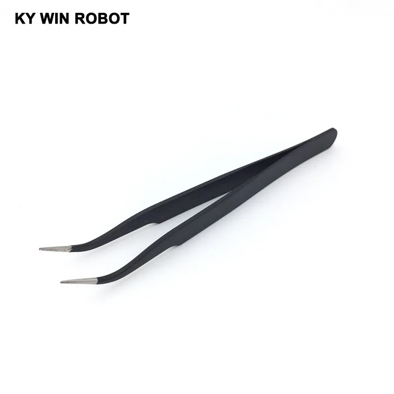 1PCS ESD-15 Anti-static Curved Straight Tip Forceps Precision Soldering Tweezers Set Electronic ESD Tweezers Tool