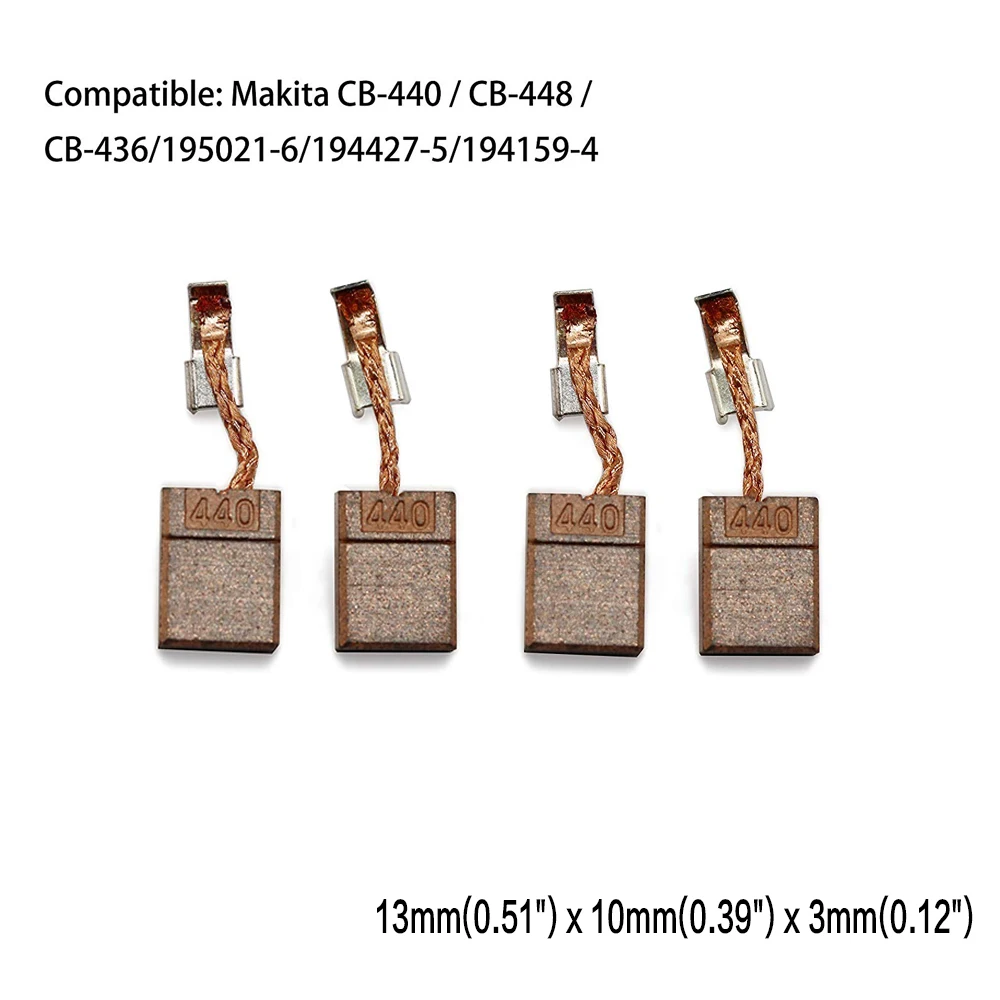 Replacment CB440 Carbon Motor Brushes For Makita CB-440 / CB-448 / CB-436/195021-6/194427-5/194159-4 BTS130RFE DHP446RFE DCPB16