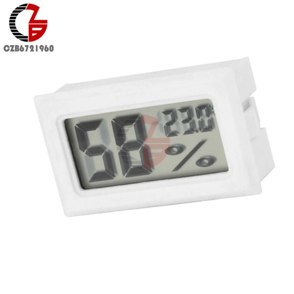 Mini LCD Digital Thermometer Hygrometer Car Auto Temperature Humidity Sensor Meter Indoor Outdoor Temperature Tester Detecor