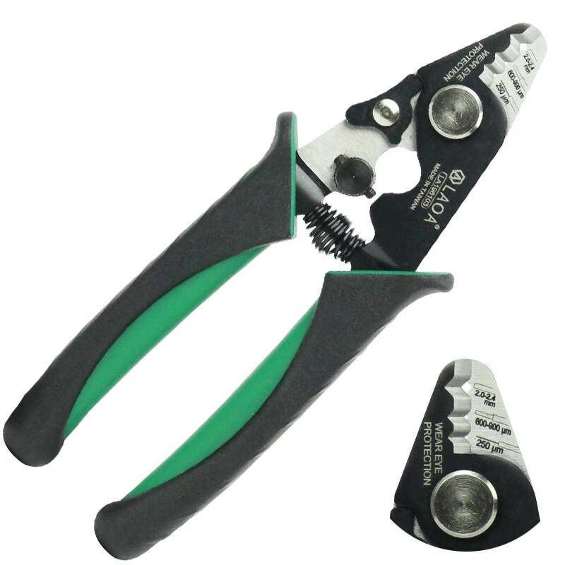 LAOA 3/5-Part Form Fiber Wire Stripper Professional S45C alloy steel Optical Stripping Multitool