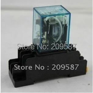 110V AC Coil Power Relay MY3NJ HH53P-L 11Pin 3NO 3NC 5A With PYF11A Socket Base