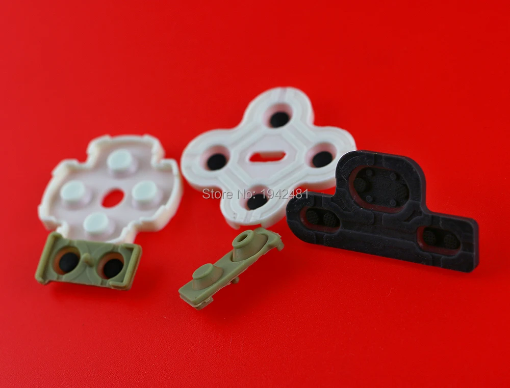 وسادات مفاتيح مطاطية لاصقة للبلاي ستيشن 3 ، موصلة ، وحدات تحكم PS3 ، قطع إصلاح الأزرار ، استبدال ، 5 مجموعات