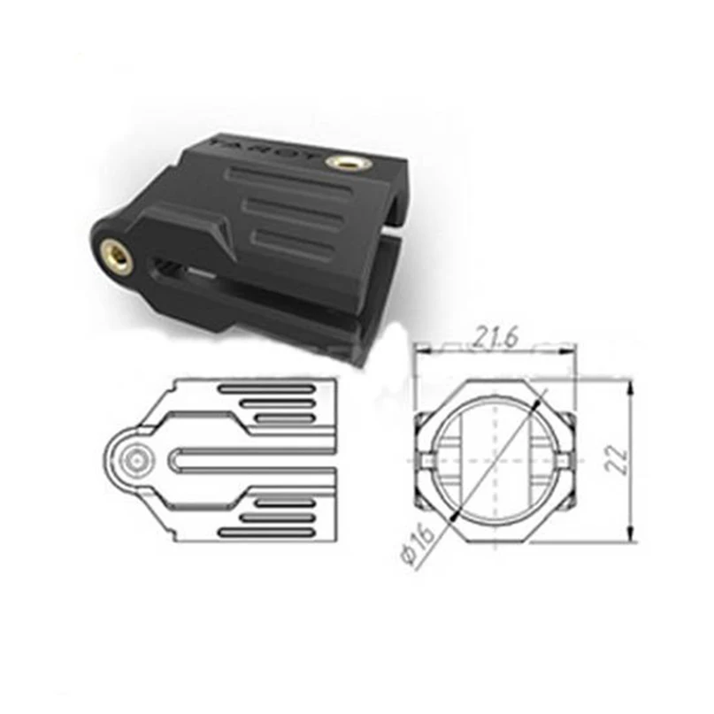 Tarot 16MM Carbon Rohre Falten Positionierung Halter Set TL68B27