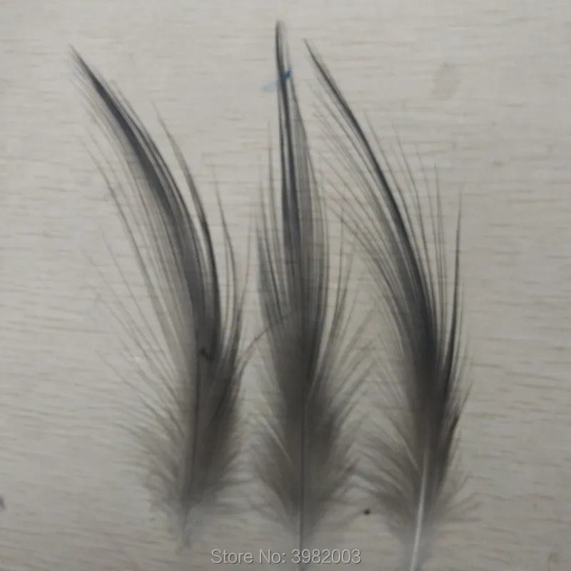 Free shipping wholesale high quality 100pcs rare black egret feather silk 10-20cm/4-8 inch collected decorative accessories