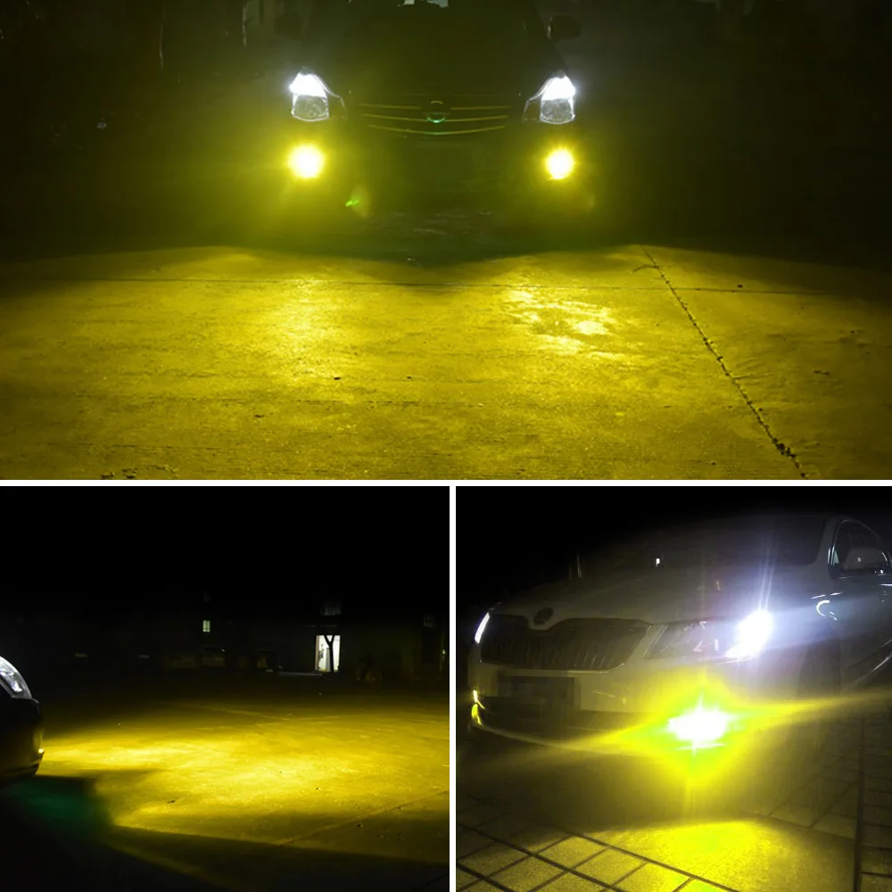 LED H1 H4 H7 H8 H9 H11 9005 HB3 9006 HB4 Car Headlight Bulb C6 Hi/lo Beam COB Kit Fog Light 12v 3000K 4300K 6000K 14000K Purple