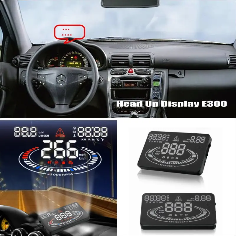 For Mercedes Benz C Class W203 2001-2007 Car HUD Head Up Display Auto Electronic Accessories OBD2 Windshield Speed Projector