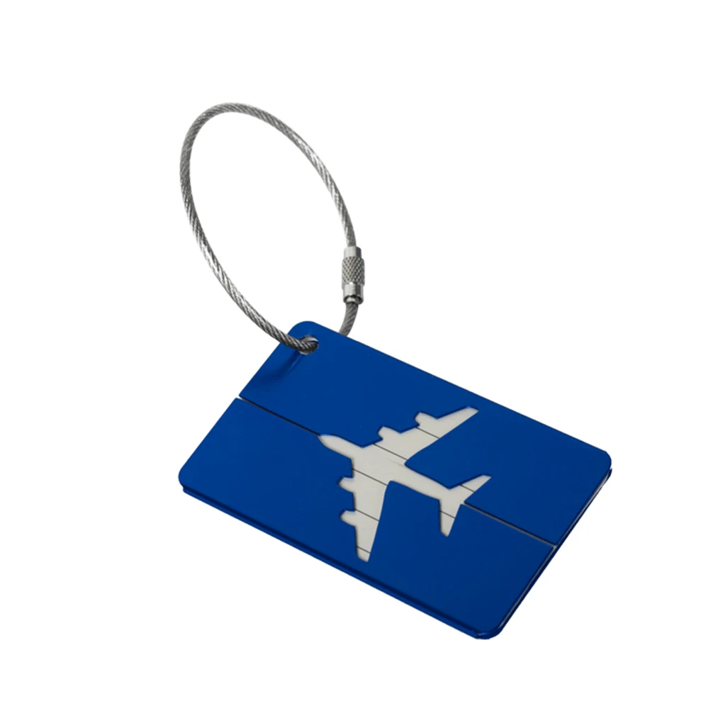 Metal Travel Luggage Tags Baggage Name Tags Suitcase Address Label Holder Aluminium Alloy Luggage Tag Travel Accessories