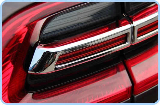 Higher star ABS chrome 4pcs car taillight decoration trim, taillight cover,rear lamp trim For macan 2014