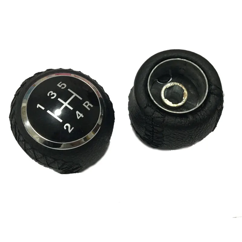 Manopla de câmbio automotivo 5 velocidades 6 velocidades couro coberto para fiat grande punto evo fiat punto 2012 acessórios de estilo do carro