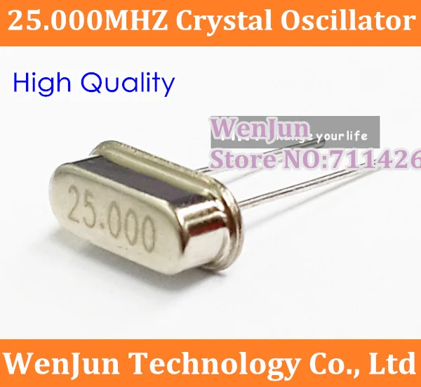 Hot Sale 25.000mhz Crystal oscillator 25mhz Quartz crystal HC-49S Crystal oscillator High Quality