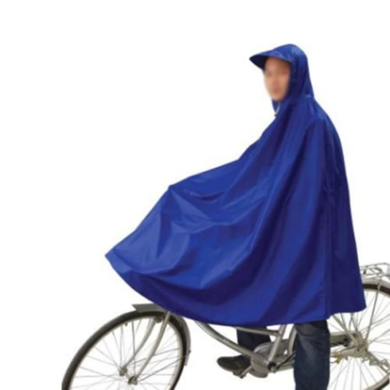 Blue  Cycling Rainproof Raincoat Bike Bicycle Poncho Rain Cape Gear For Audlts