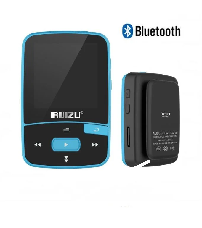 الأصلي RUIZU X50 مشبك رياضي صغير بلوتوث مشغل موسيقى mp3 8GB مشغل موسيقى دعم بطاقة TF ، راديو FM ، التسجيل ، الكتاب الإلكتروني