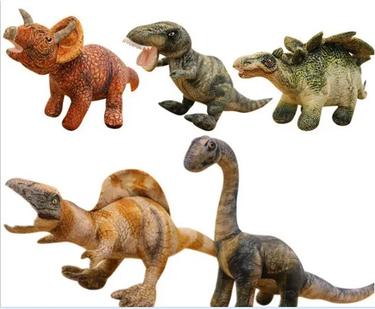 simulation dinosaur Seismosaurus,Tyrannosaurus Rex,Spinosaurus,Triceratops, Stegosaurus plush toy soft doll birthday gift w0738