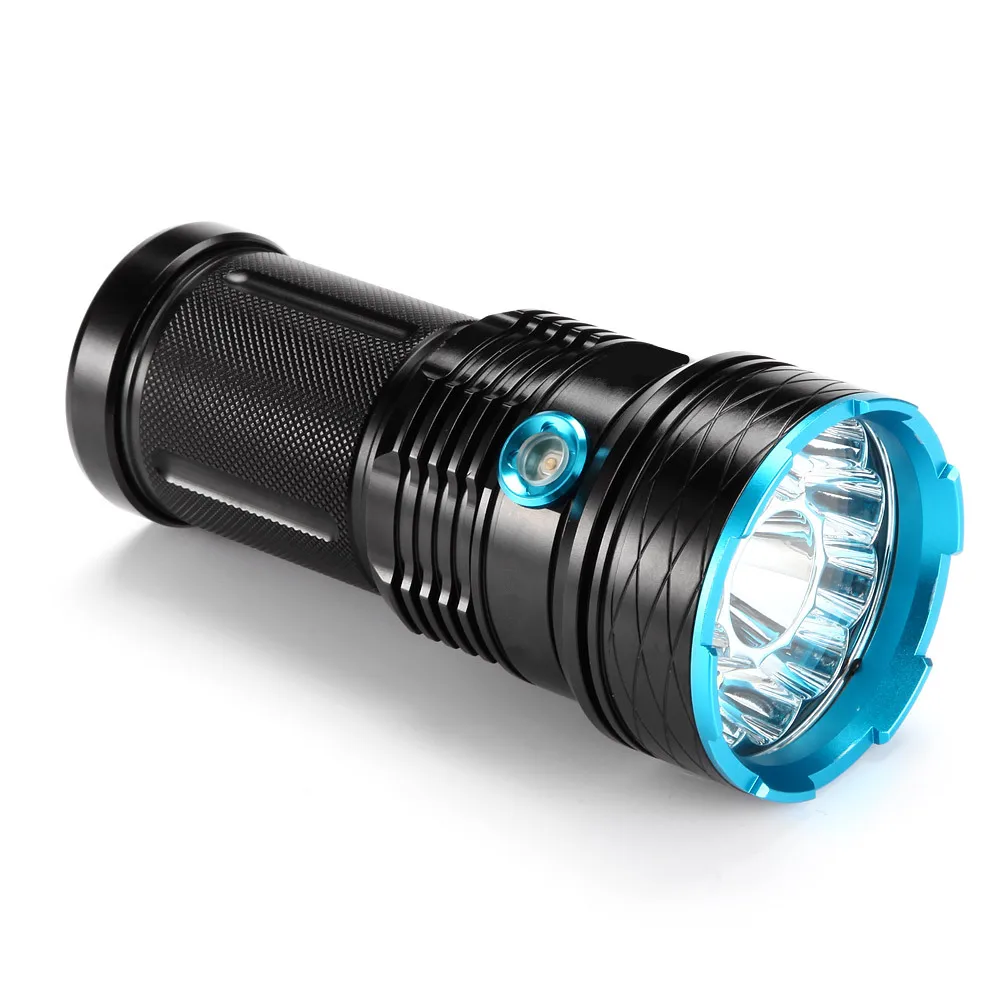 Super Bright Tactical Flashlight 12 LEDs T6 High Power Searchlight Portable Led Flashlight For Home and Outdoor