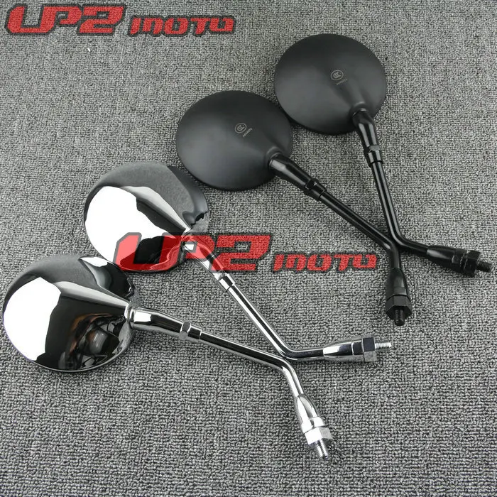 For Honda CB400SS CL400 10mm Clockwise Universal Metal Chrome Retro Rearview Motorcycle Rearview Mirrors Rear View Mirror