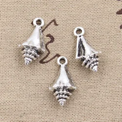 10pcs Charms Conch Shell 21x11x6mm Antique Making Pendant fit,Vintage Tibetan Silver color,DIY Handmade Jewelry