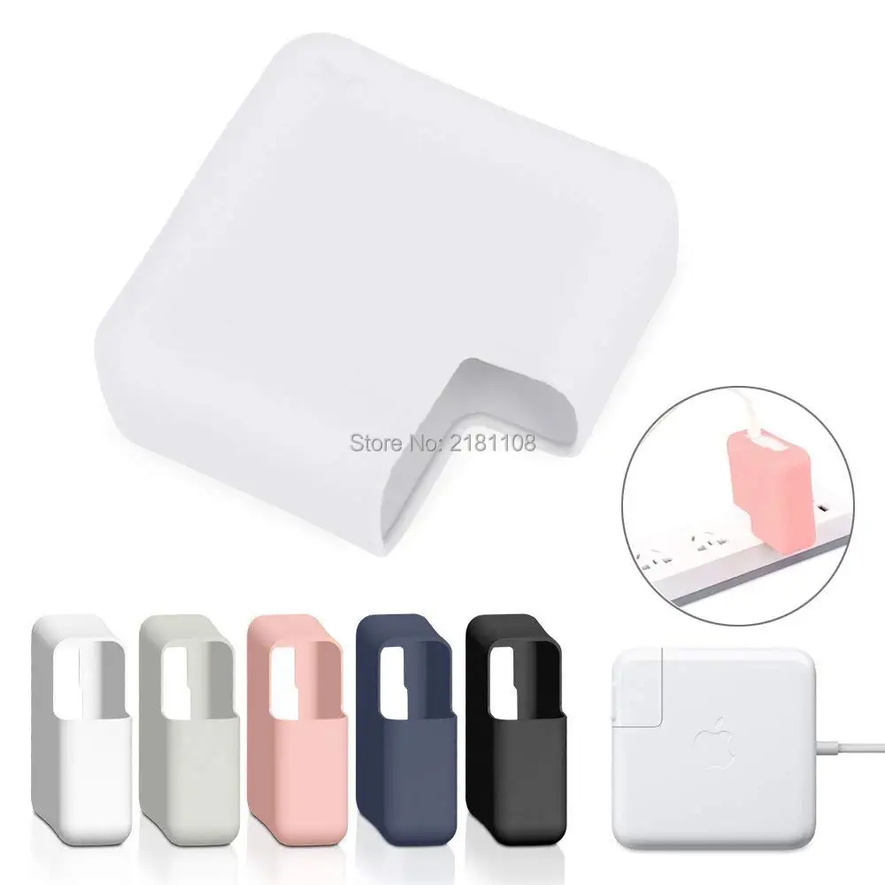 Ultra Thin Silicone Charger Protector Case for Macbook Adapter Power Air 13