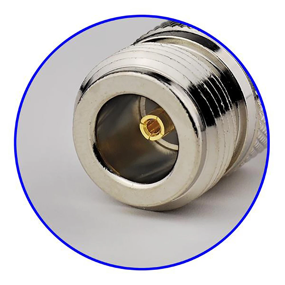 Superbat 10 Uds tipo N 4 orificios montaje en Panel hembra con poste de soldadura 8mm longitud extendida conectores coaxiales RF para componentes electrónicos